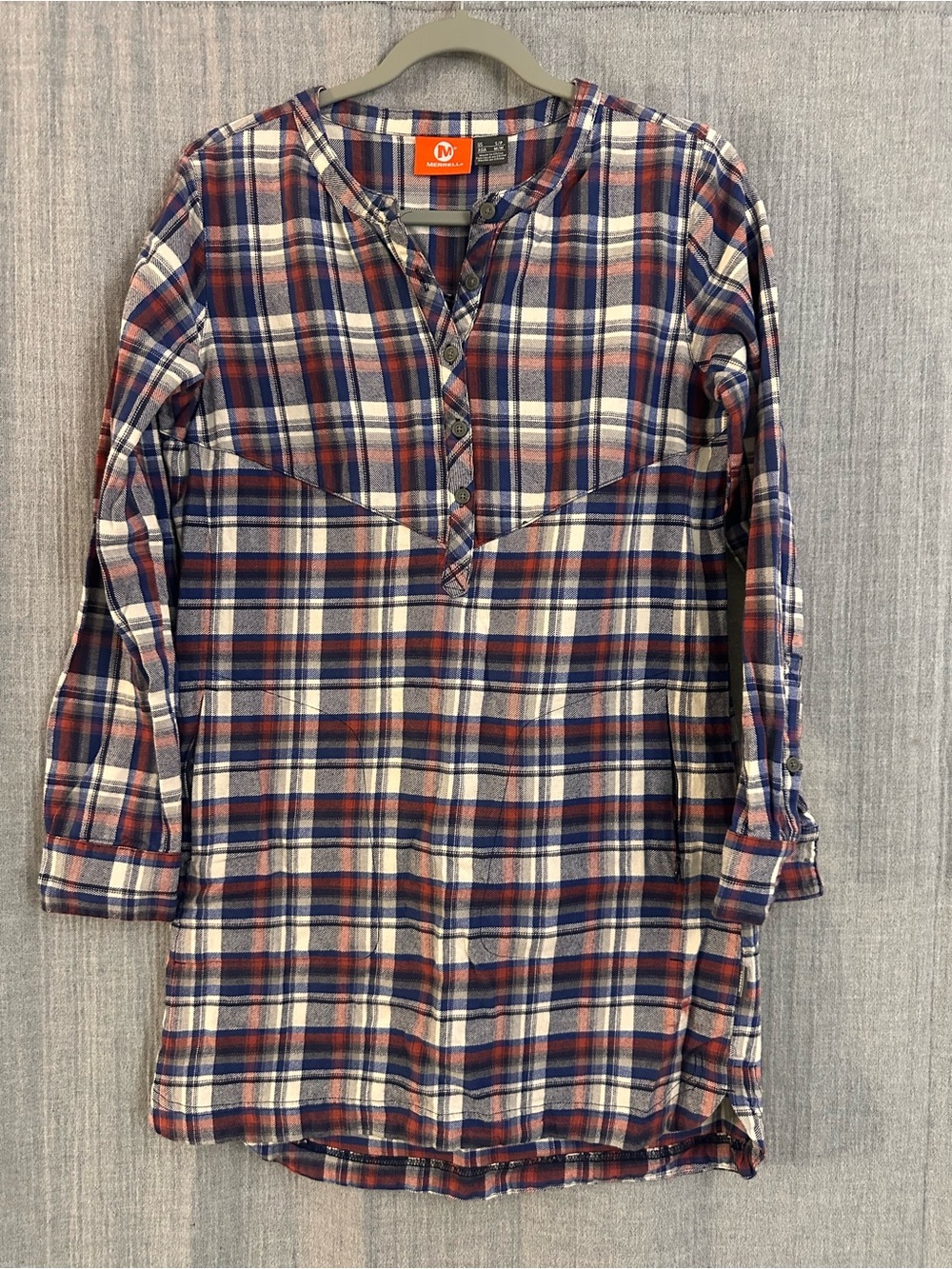 Merrell Women's Plaid Long-Sleeve Tunic